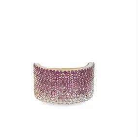 Pink Ombre Sapphire Ring