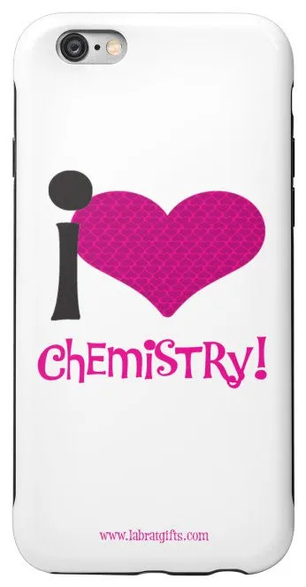 "I ♥ Chemistry" (pink) - Protective iPhone 6/6s Case