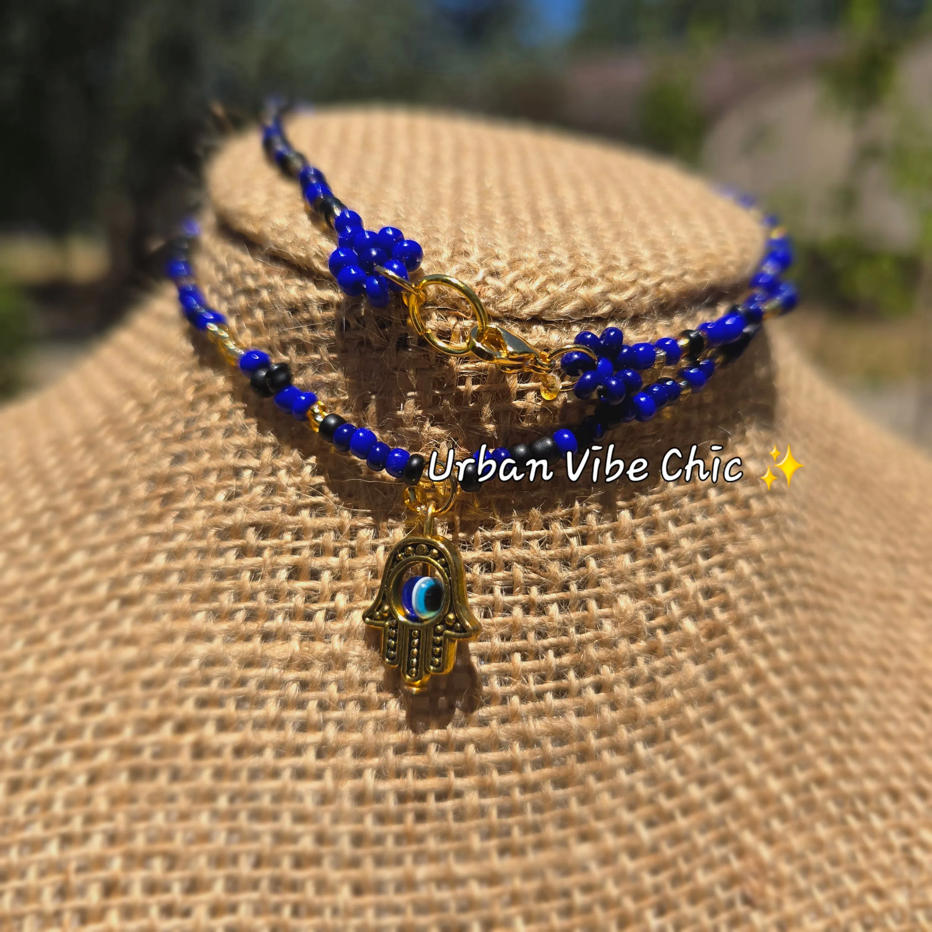 Royal Goddess Daisy Beaded Necklace |Flower Bead Bead Necklace | Urban Vibe Chic | Seed Bead Jewelry