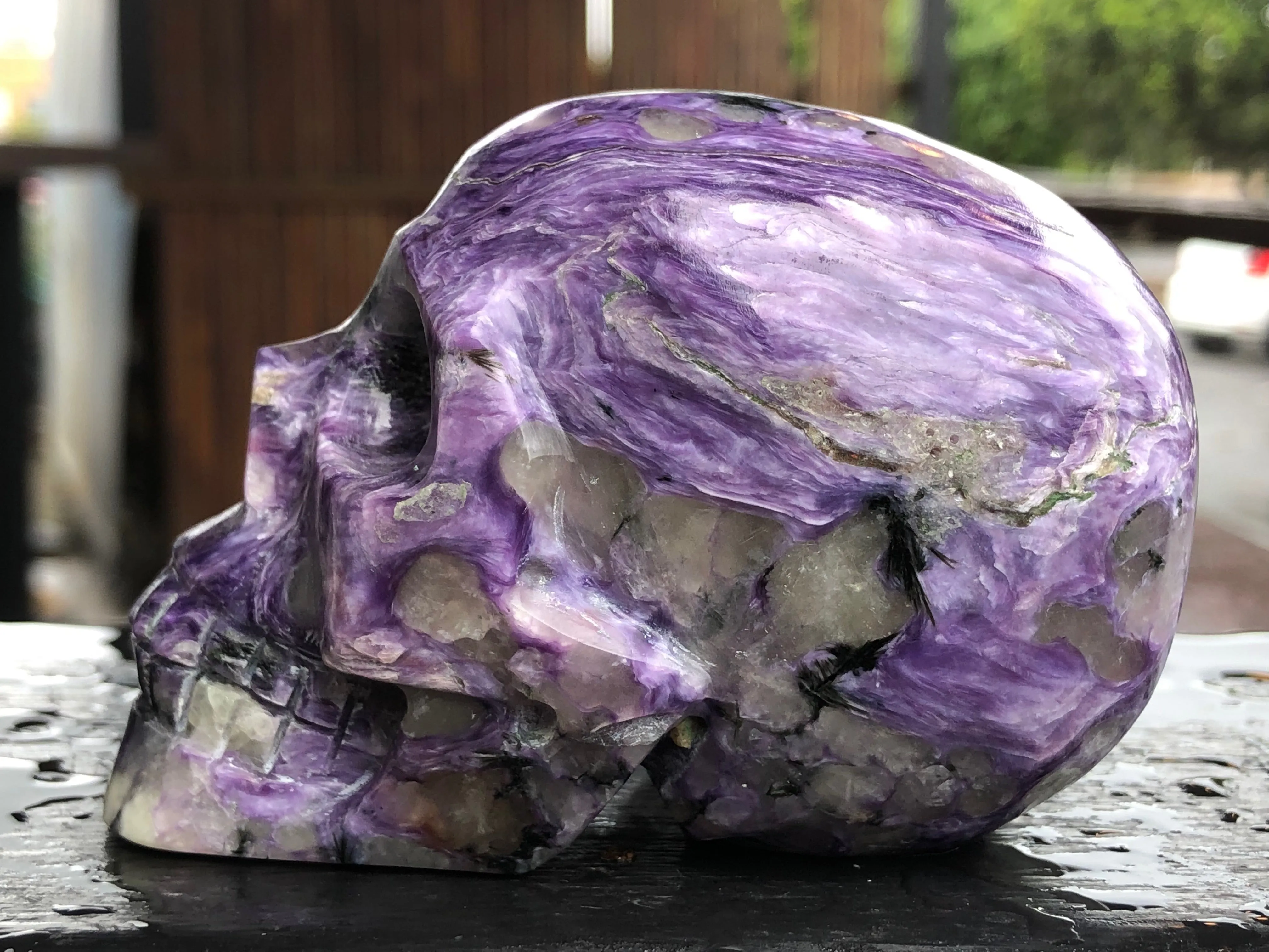 Russian Charoite Skull [1k1113]