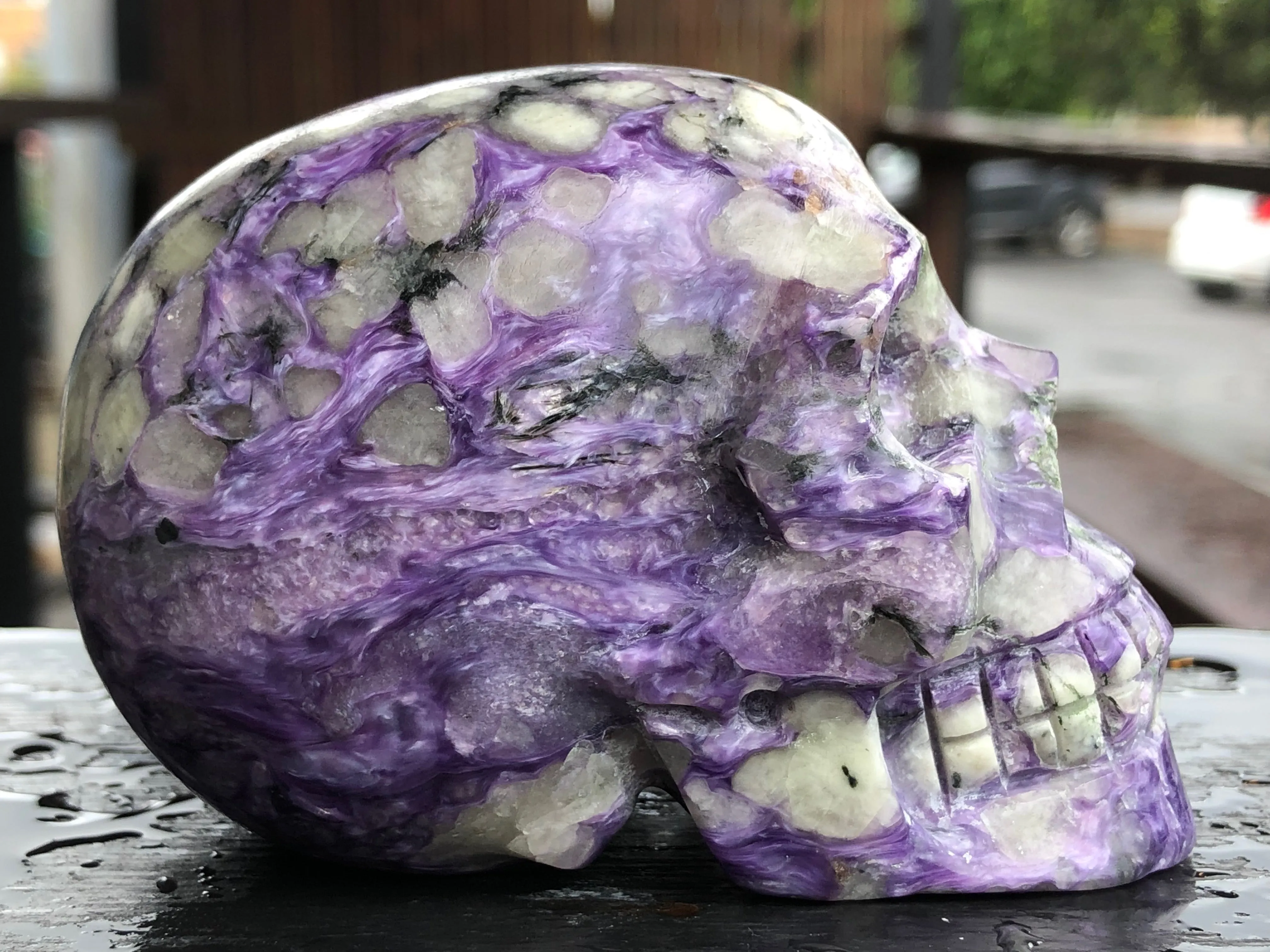 Russian Charoite Skull [1k1113]