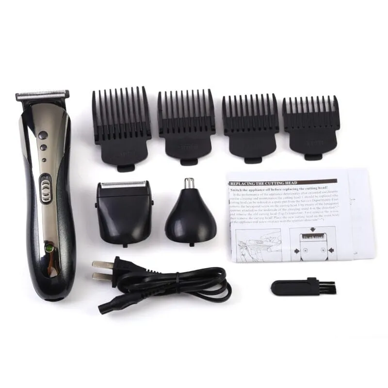 SMAXPro™ Men's Rechargeable Electric Trimmer: Beard, Nose & Hair Steel Shaver