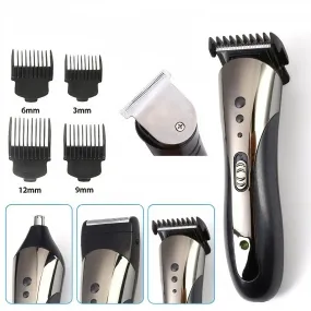 SMAXPro™ Men's Rechargeable Electric Trimmer: Beard, Nose & Hair Steel Shaver