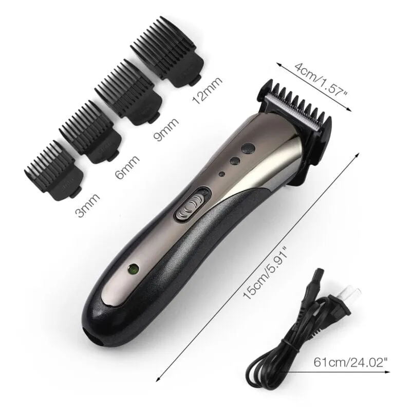 SMAXPro™ Men's Rechargeable Electric Trimmer: Beard, Nose & Hair Steel Shaver