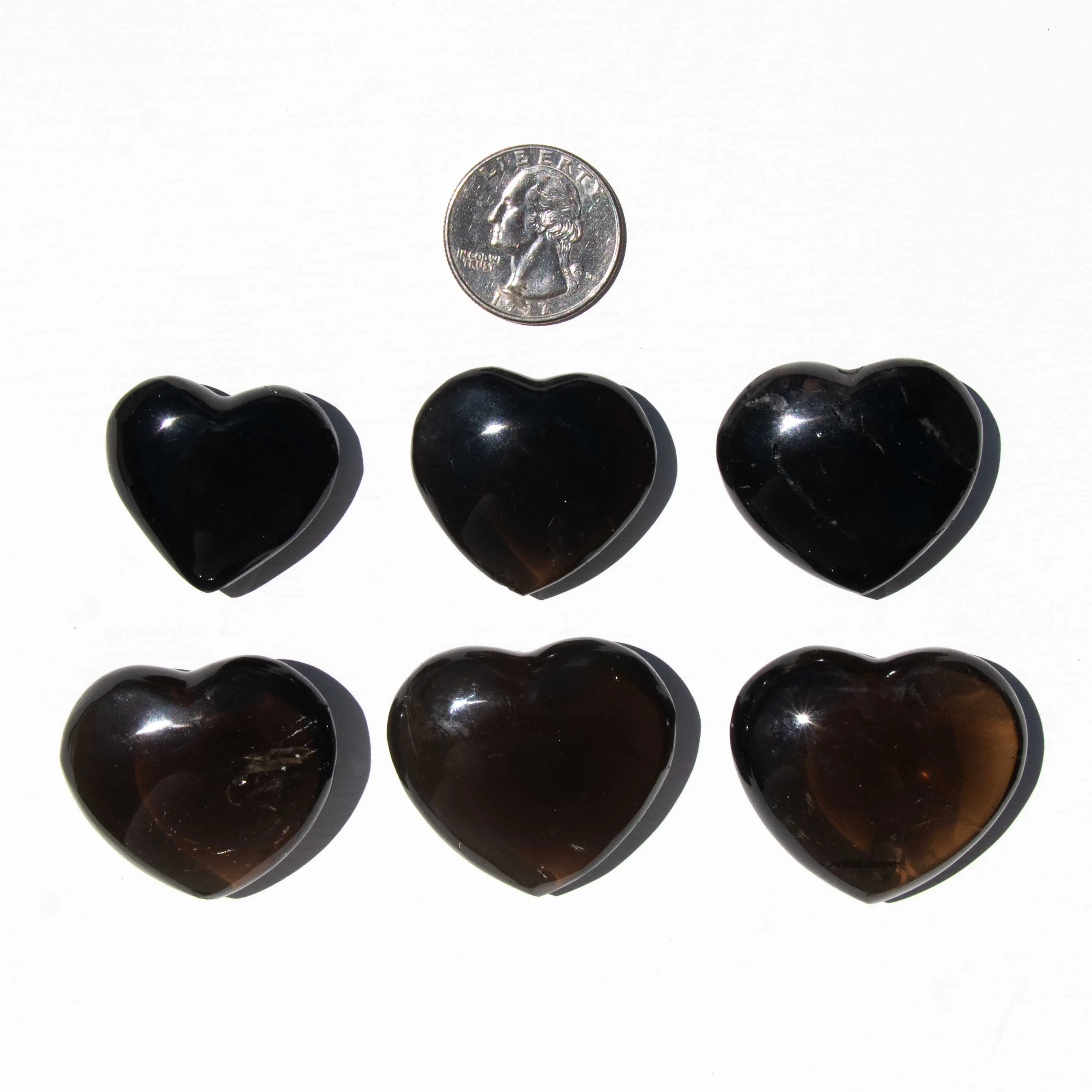 Smoky Quartz - Hearts, Dark