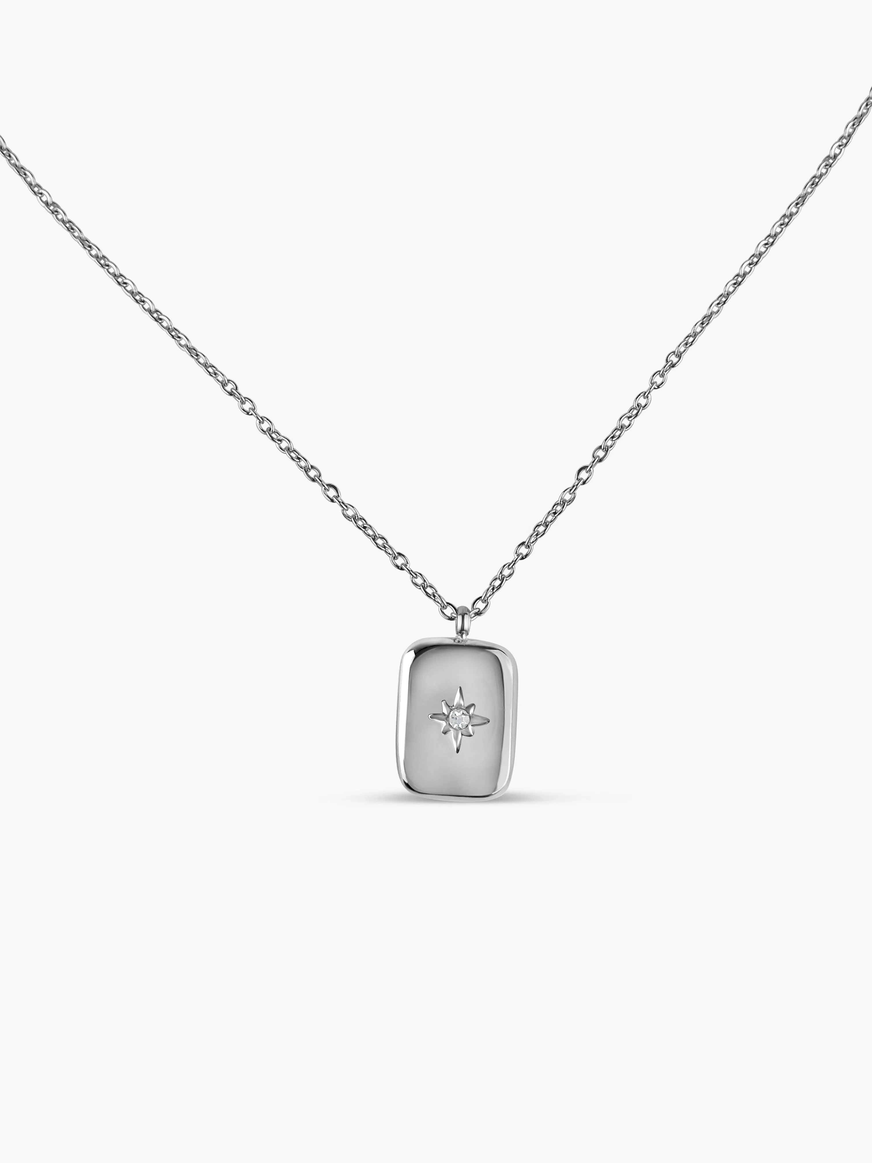 Sylvannie Square Pendant Necklace