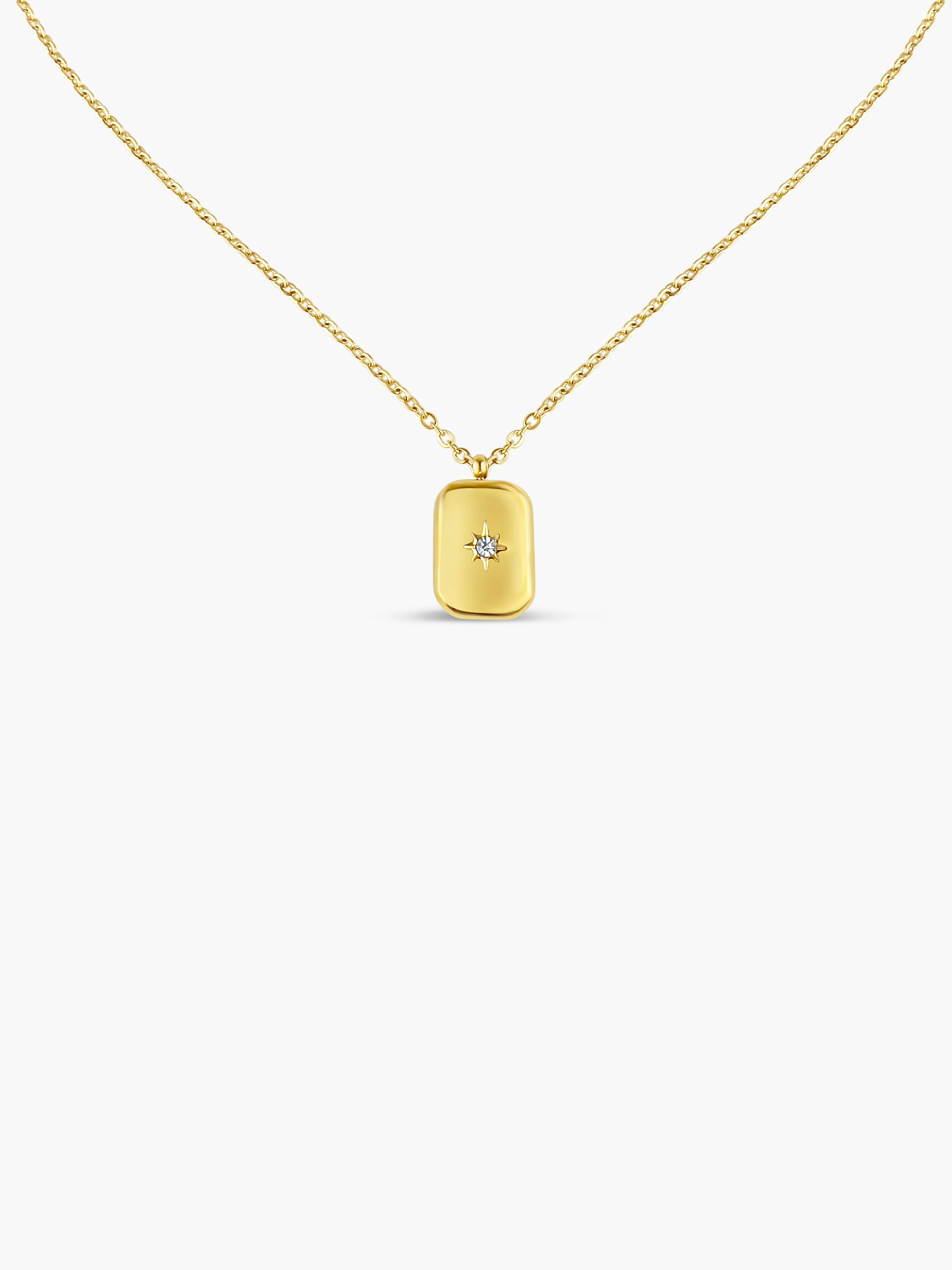 Sylvannie Square Pendant Necklace