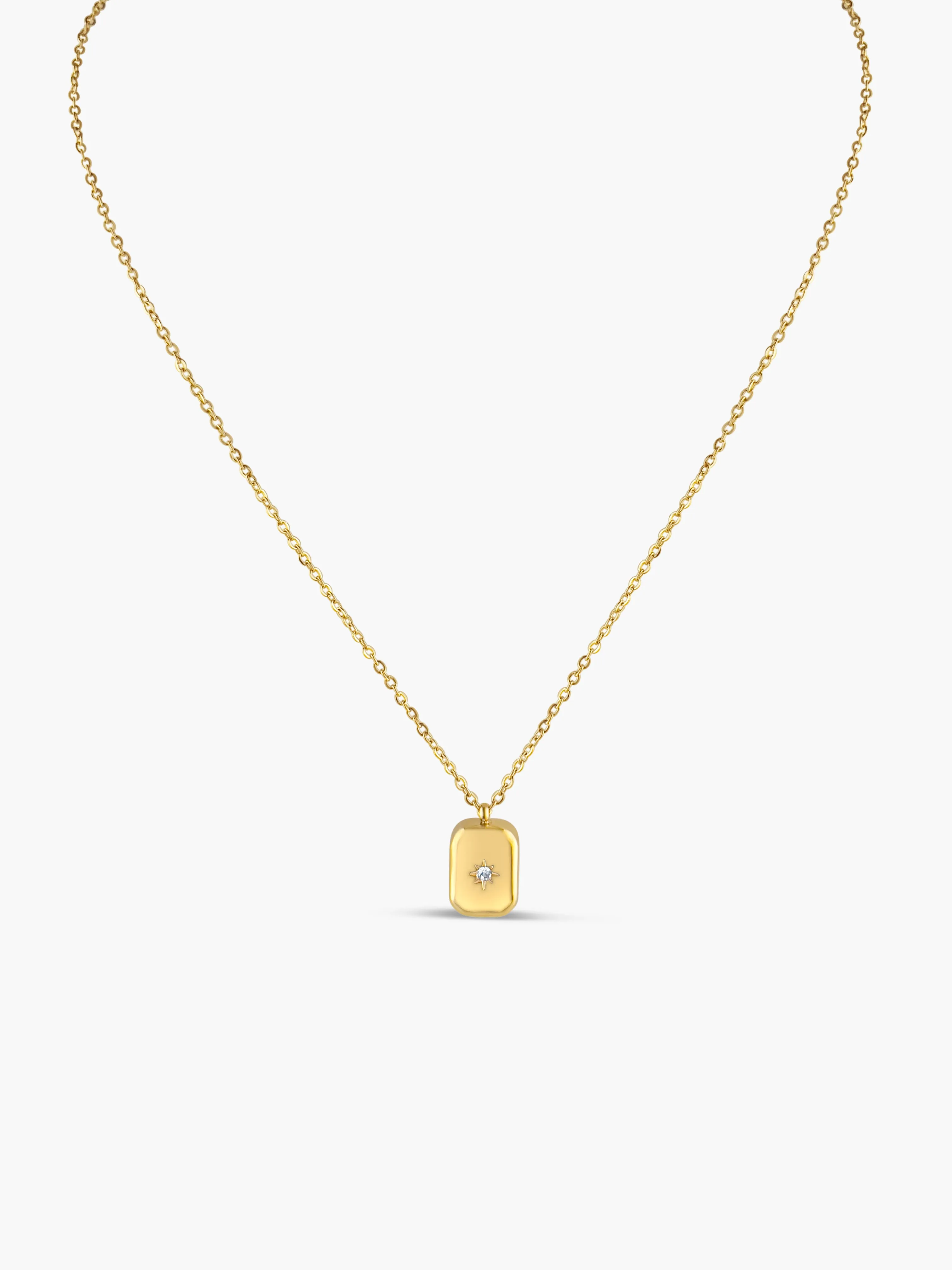 Sylvannie Square Pendant Necklace