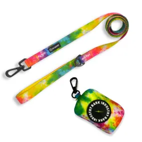 Tie Dye Premium Leash and Poop Bag Dispenser (Final Sale)