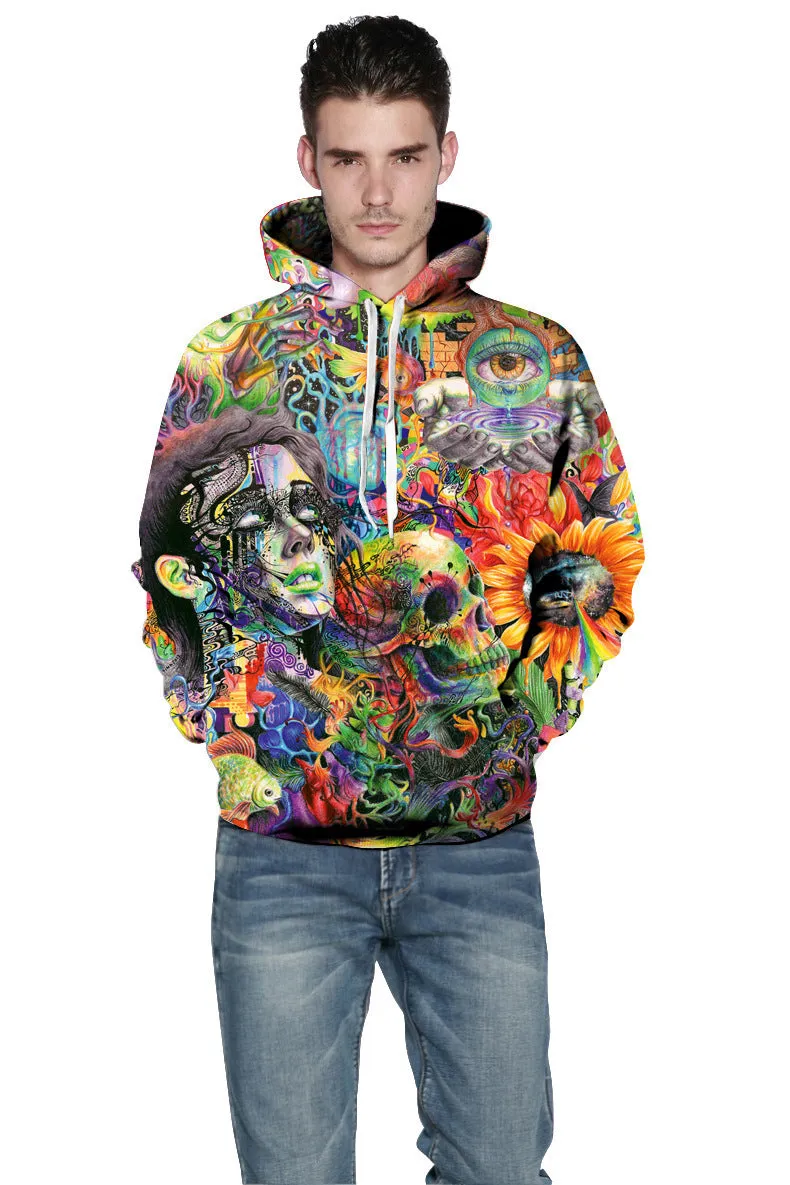 Trippy Abstract Sweat Hoodie