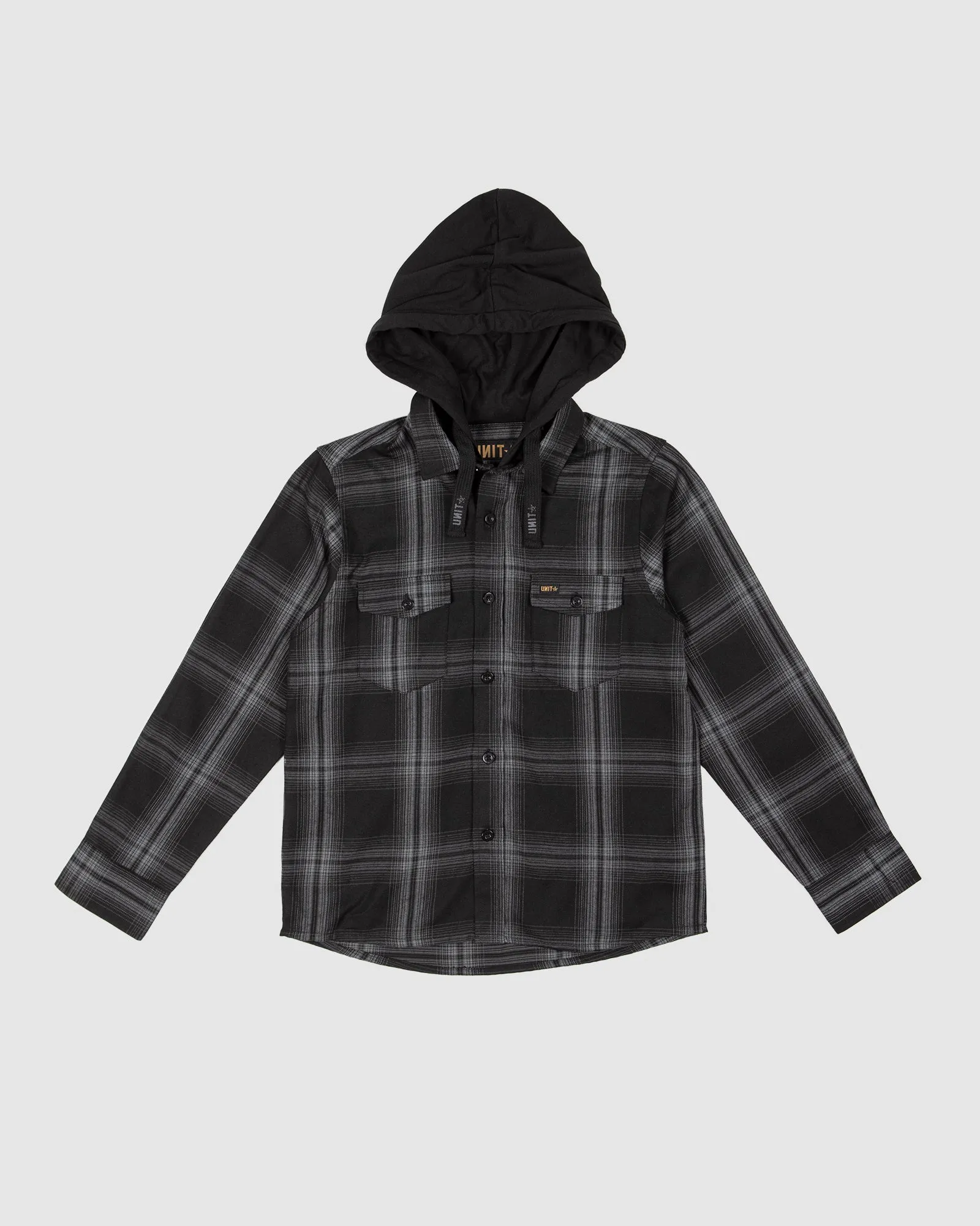 UNIT Chester Youth Flannel Hooded Shirt