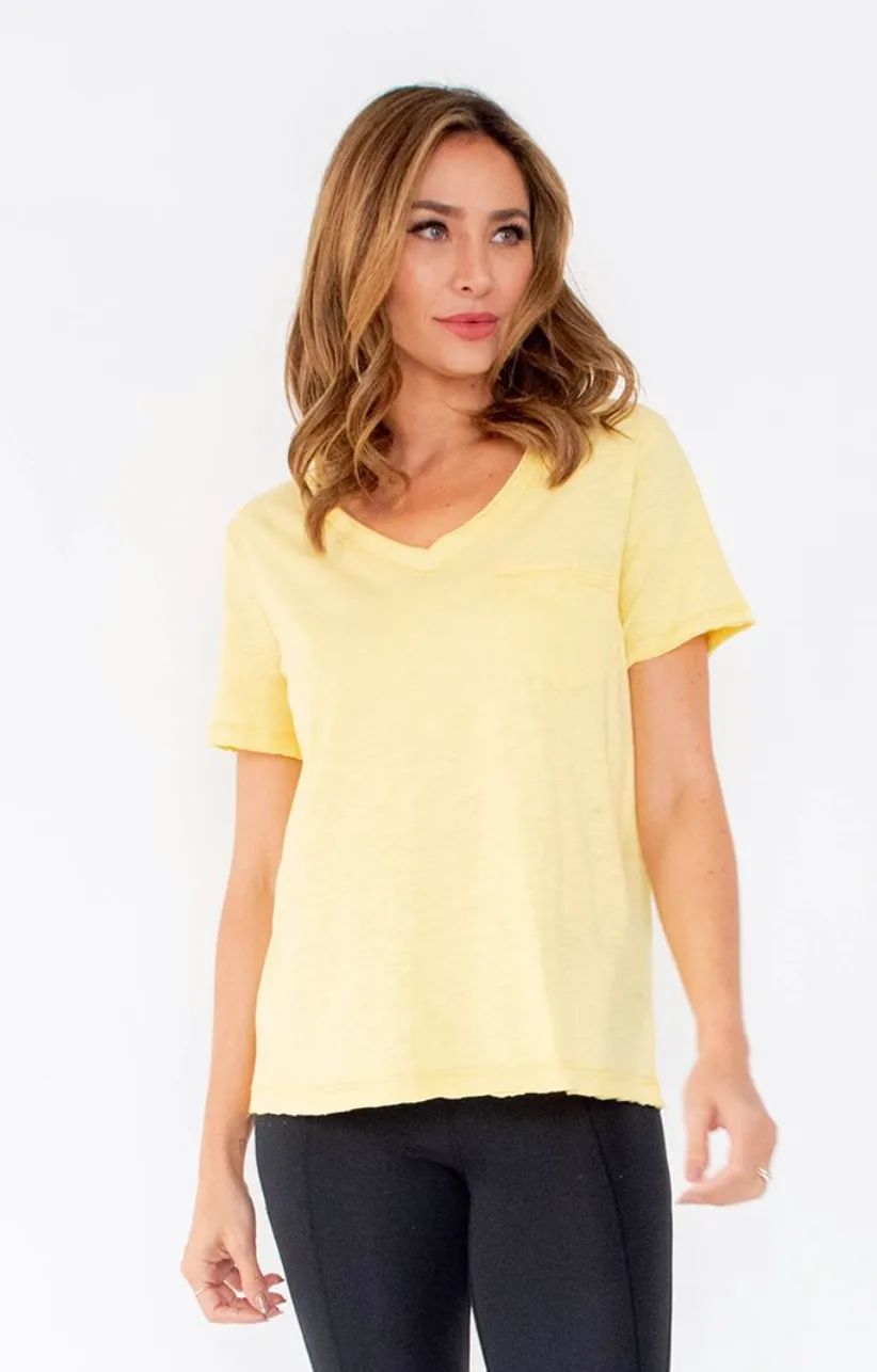 V NECK SHORT SLEEVE