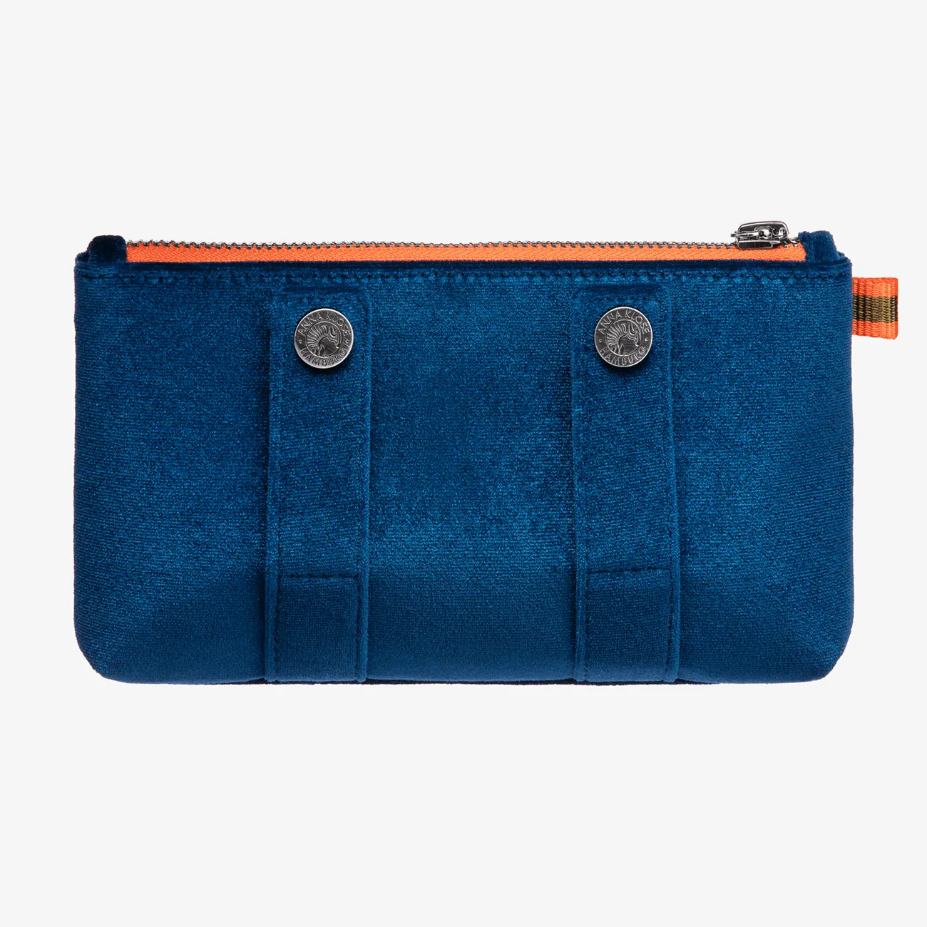 Velvet Beltbag "Hamptons Blue" with silver print