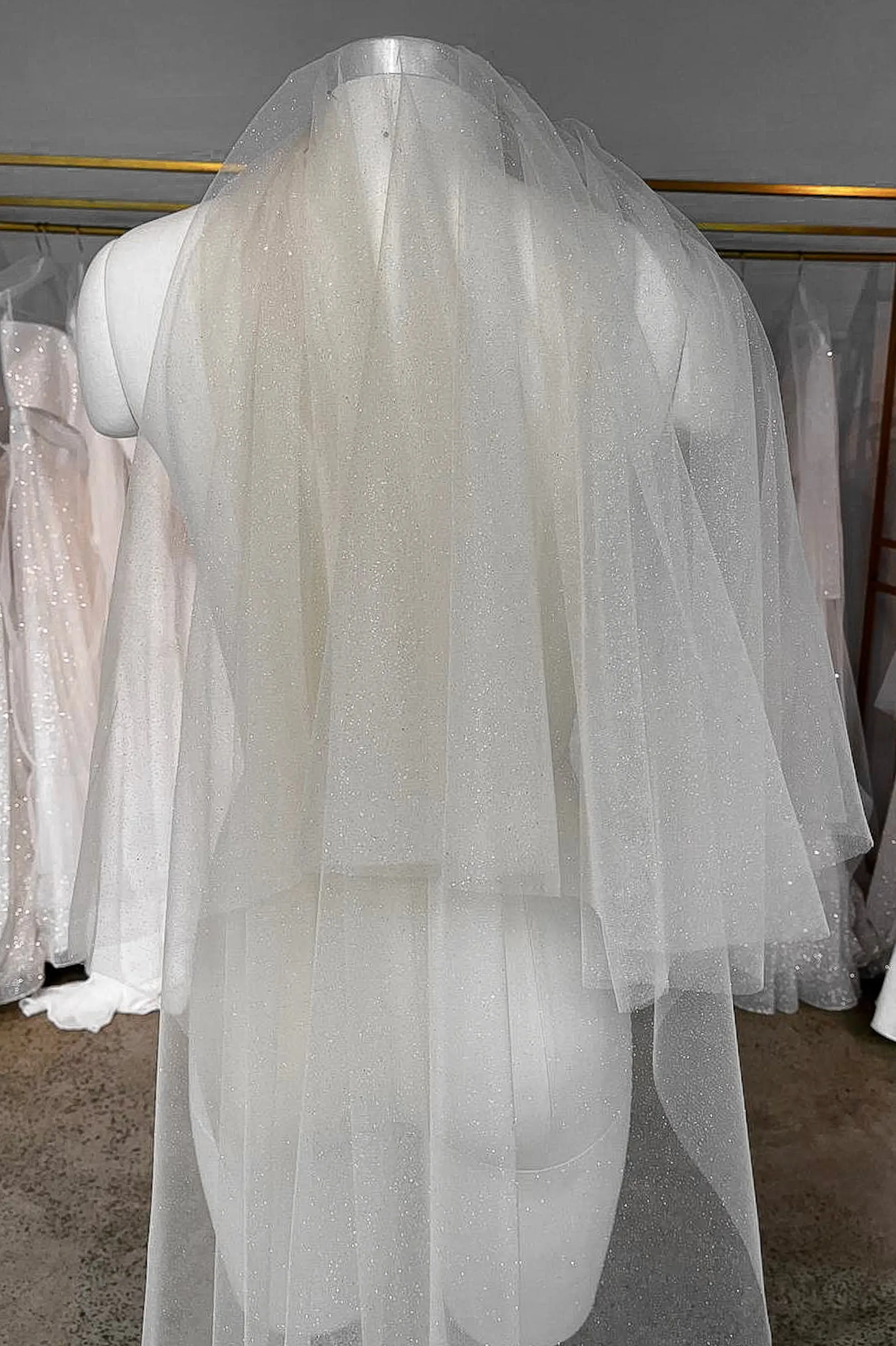 Wedding Veil Magic Nude Two-Tier Chapel 98"