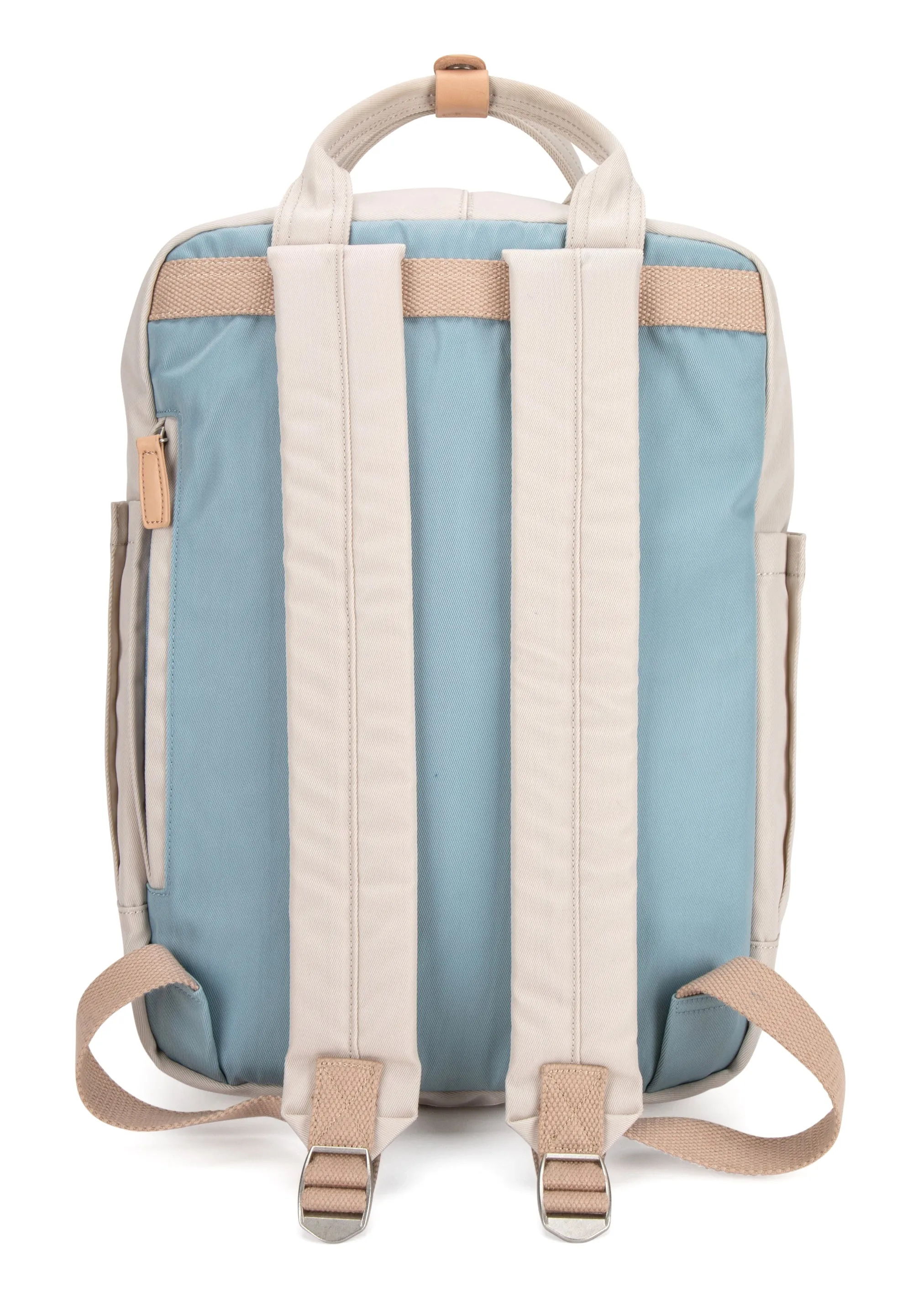 Wimbledon Backpack - Cream with Light Blue