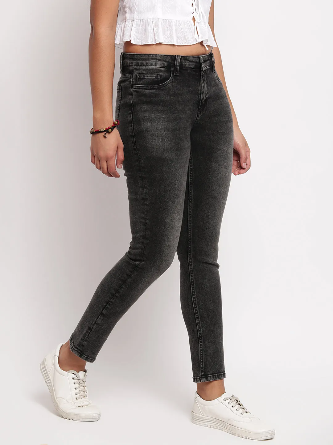 Women Black Slim Fit Denim Jeans