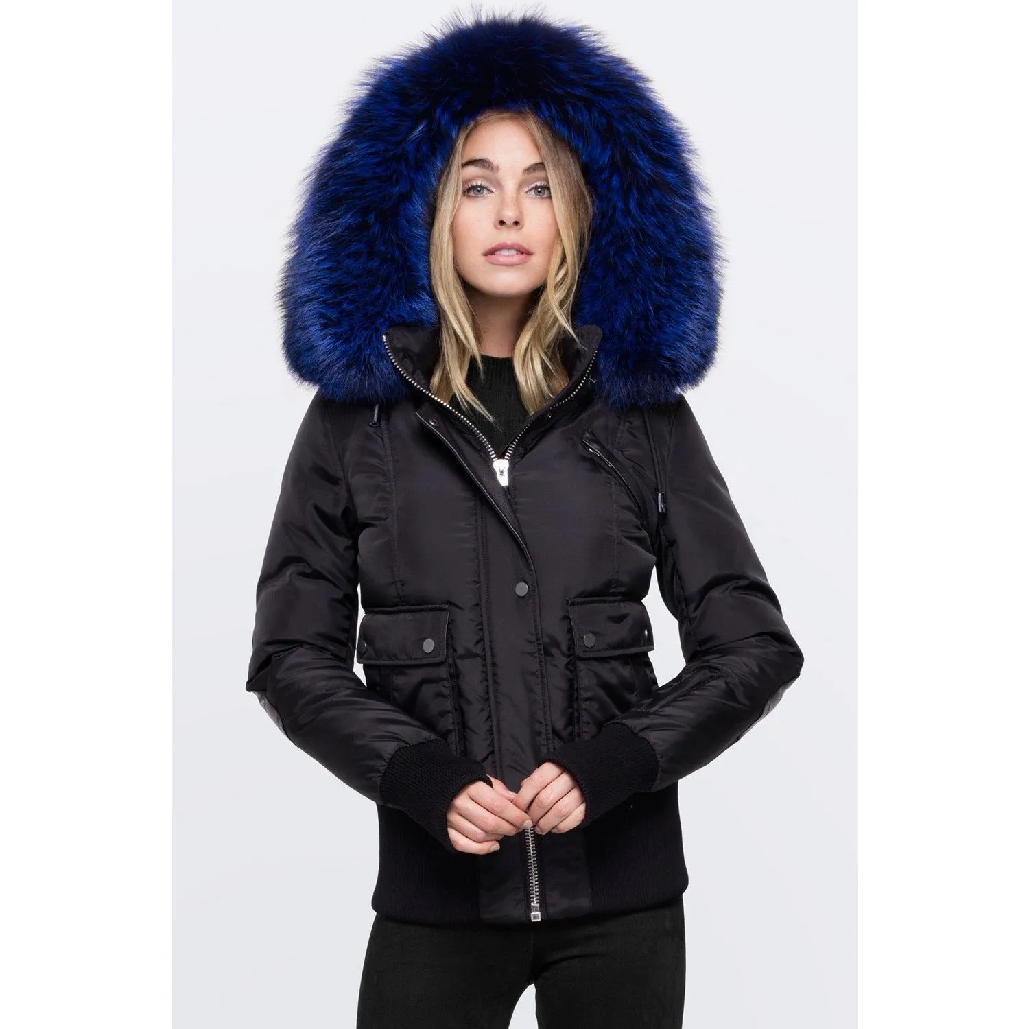 Women's Nicole Benisti Fordham Coat - Black/Blue